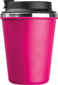 Dvoustěnný nerezový termohrnek 350 ml, růžová