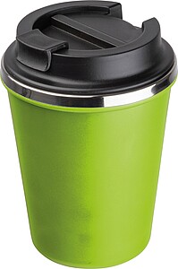 Dvoustěnný nerezový termohrnek 350 ml, světle zelená