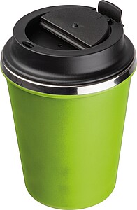 Dvoustěnný nerezový termohrnek 350 ml, světle zelená