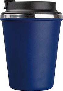 Dvoustěnný nerezový termohrnek 350 ml, tmavě modrá