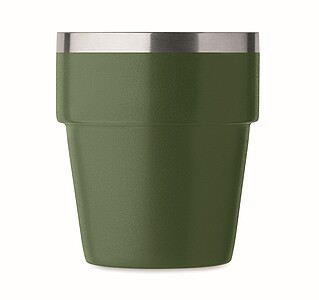 Dvoustěnný pohárek 250 ml, tmavá zelená