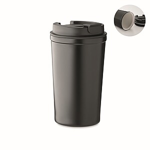 Dvoustěnný termohrnek 450 ml, černá