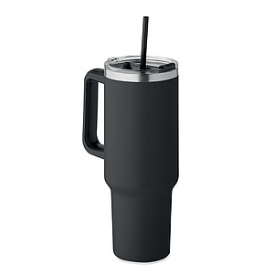 Dvoustěnný termohrnek s objemem 1200 ml, černá - reklamní předměty