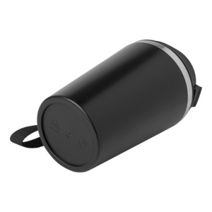 Dvoustěnný termohrnek s popruhem 350 ml, černá