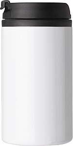 Dvoustěnný termohrnek z nerezové oceli. Objem 300ml. Bílá.