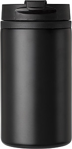 Dvoustěnný termohrnek z nerezové oceli. Objem 300ml. Černá.