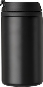 Dvoustěnný termohrnek z nerezové oceli. Objem 300ml. Černá.
