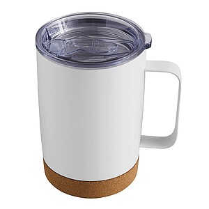 Dvoustěnný vakuový hrnek 350 ml, bílá - reklamní předměty
