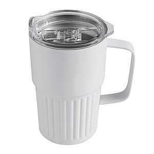 Dvoustěnný vakuový hrnek 450 ml, bílá - reklamní předměty