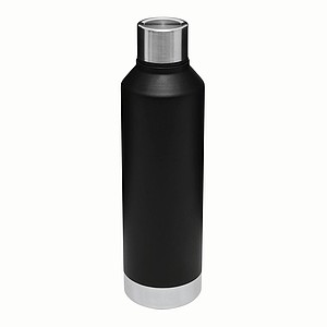Dvouvrstvá nerezová láhev na pití, 500ml, černá