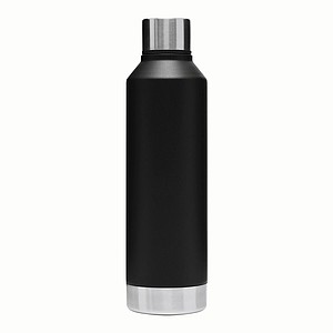 Dvouvrstvá nerezová láhev na pití, 500ml, černá
