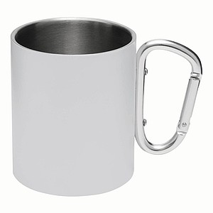 Dvouvrstvý nerezový hrnek, 300ml, bílý