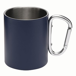 Dvouvrstvý nerezový hrnek, 300ml, námořní modrá - reklamní hrnky