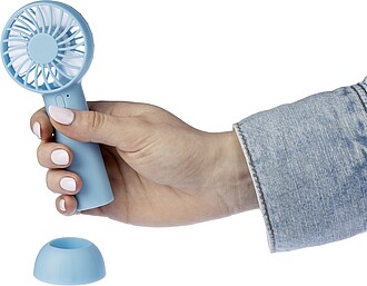 Elektrický ruční ventilátor, modrá
