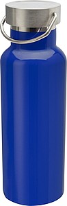 EROLA Dvoustěnná termoska z recyklované nerezové oceli, 500 ml, královská modrá - ekologické reklamní předměty