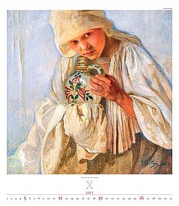Expressionism 2026, nástěnný kalendář, prodloužená záda