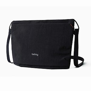 Extra lehká crossbody taška, černá - tašky s potiskem