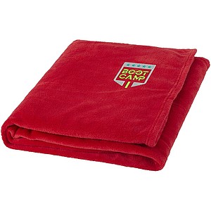 Extra měkký pléd z coral fleece, červený