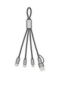 FIOSAL Ultra-silný nabíjecí kabel BrandCharger, gun metal