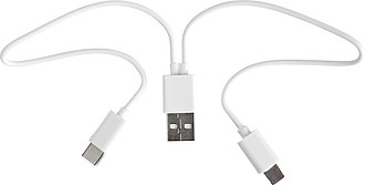 FIREZ Nabíjecí kabel v plastovém pouzdře, bílý - reklamní předměty