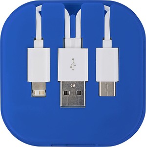 FIREZ Nabíjecí kabel v plastovém pouzdře, modrý