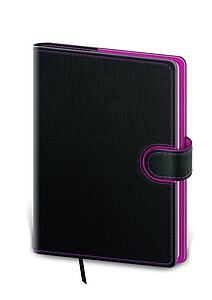 Flip 2026 diář denní A5, antracit/magenta