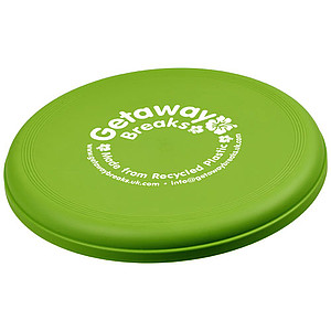 Frisbee z recyklovaného plastu, světle zelené