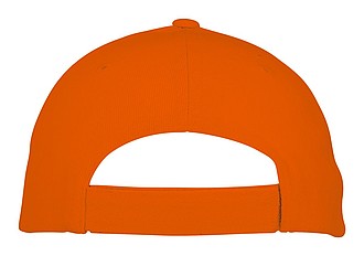 GILES Šestipanelová kšiltovka, oranžová