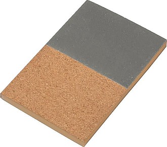 GOMBAZ Korkový poznámkový blok A5, šedý - reklamní zápisník