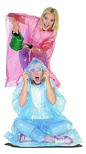 HALKA Transparentní pončo pláštěnka, transparentní