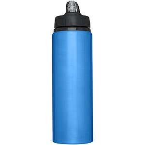 Hliníková láhev na pití s brčkem, 800ml, modrá
