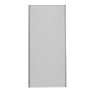 Hliníková powerbanka 10 000 mAh, stříbrná