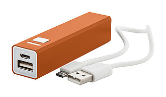 Hliníková powerbanka 2200mAh, oranžová