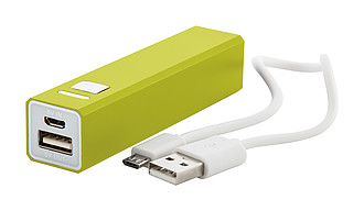 Hliníková powerbanka 2200mAh, žlutá