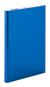 Hliníková powerbanka 4000mAh, modrá - reklamní předměty