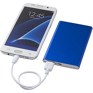 Hliníková powerbanka Pep 4 000 mAh, královská modrá