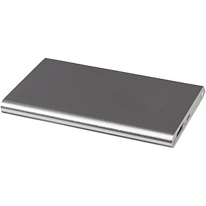 Hliníková powerbanka Pep 4000mAh, stříbrná