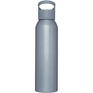 Hliníková sportovní láhev na pití, 650ml, šedá