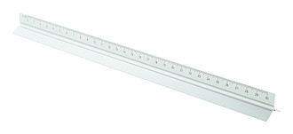 Hliníkové pravítko, 30cm a pět měřítek