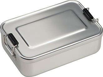 Hliníkový lunchbox, stříbrná