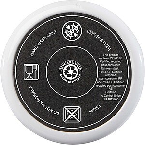 Hrnek s brčkem 1200ml, bílá