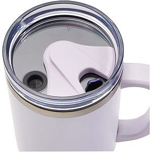 Hrnek s brčkem 1200ml, světle fialová