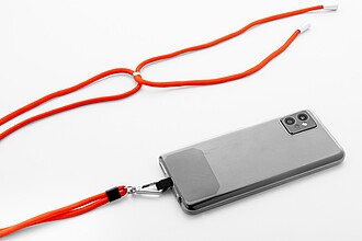 HULIA Nastavitelná šňůrka na mobil, červená