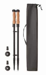 Hůlky pro nordic walking, černá