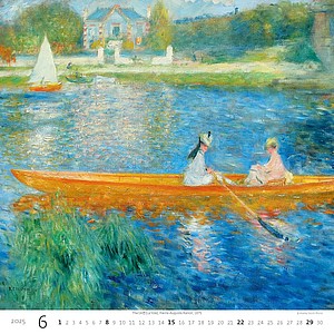 Impressionism 2025, nástěnný kalendář, prodloužená záda