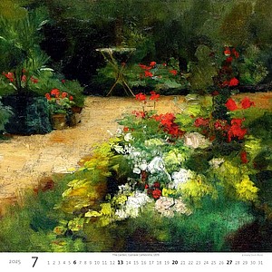Impressionism 2025, nástěnný kalendář, prodloužená záda