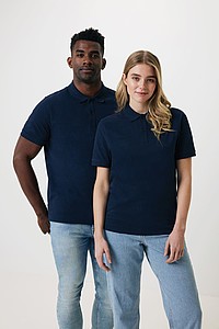 Iqoniq polokošile z recyklované bavlny, námořní modrá, XL