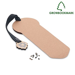 ISOKA Papírová záložka do knihy se semínkem borovice - reklamní předměty