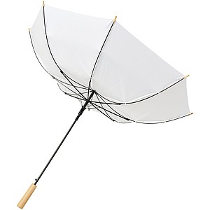 Jednobarevný deštník z recyklovaného PET , průměr 102 cm, bílá