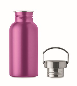 Jednostěnná láhev 500ml, tmavě růžová